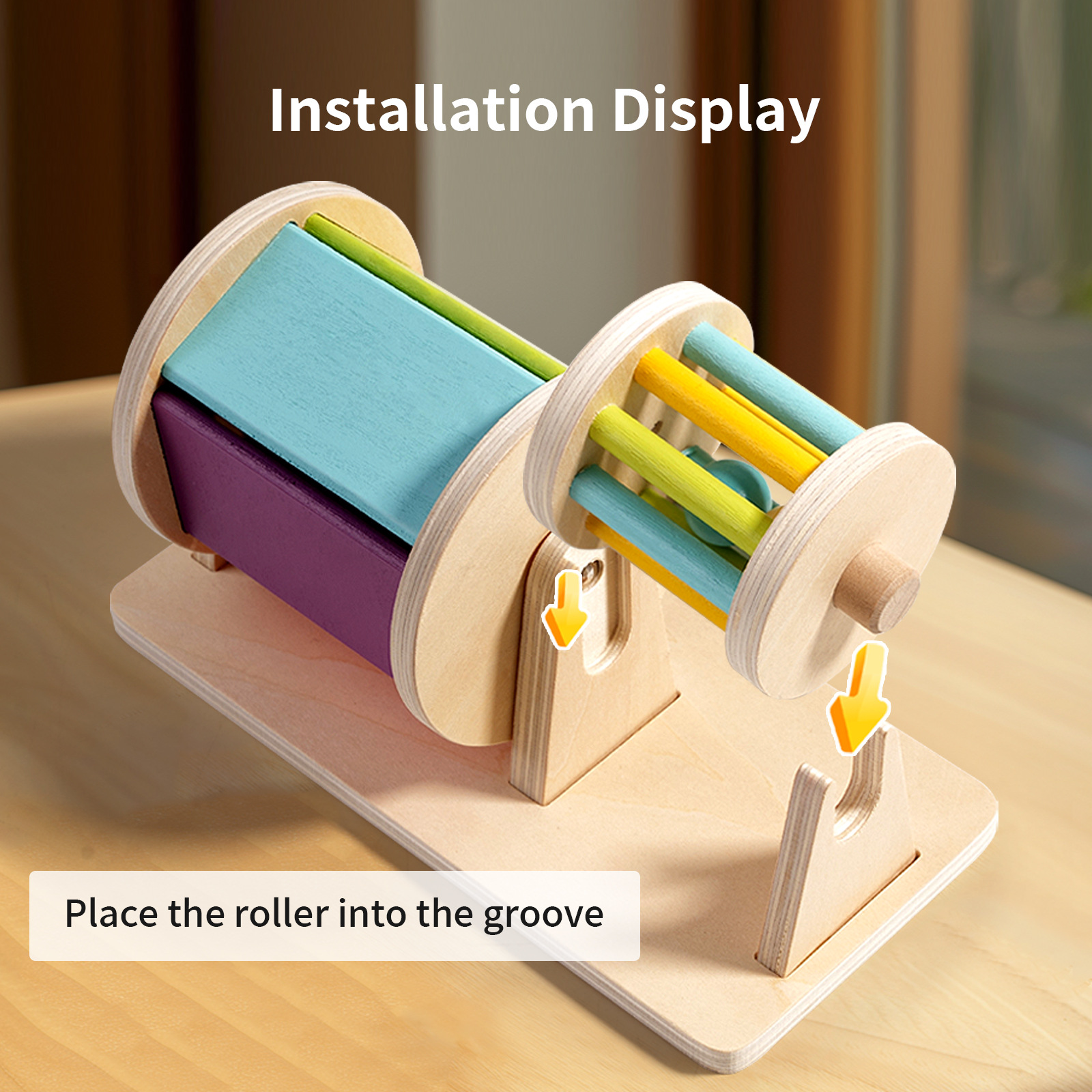 Wooden Montessori Color Rollin - Tech Accessories Gifts ulasan dan harga