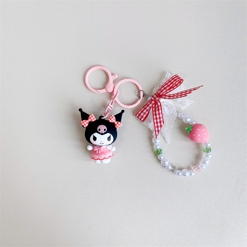 Sanrio Hello Kitty Plaid Straw - Kawaii Tech Accessories ulasan dan harga