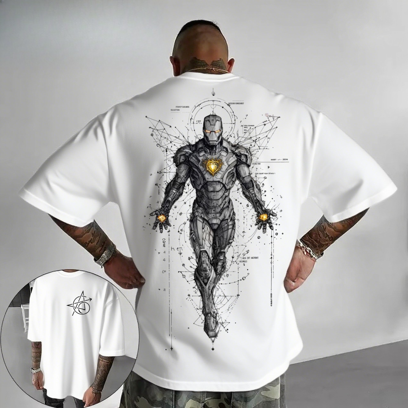 2026 New Cyberpunk Iron Man Te - Trending Tech Accessories ulasan dan harga