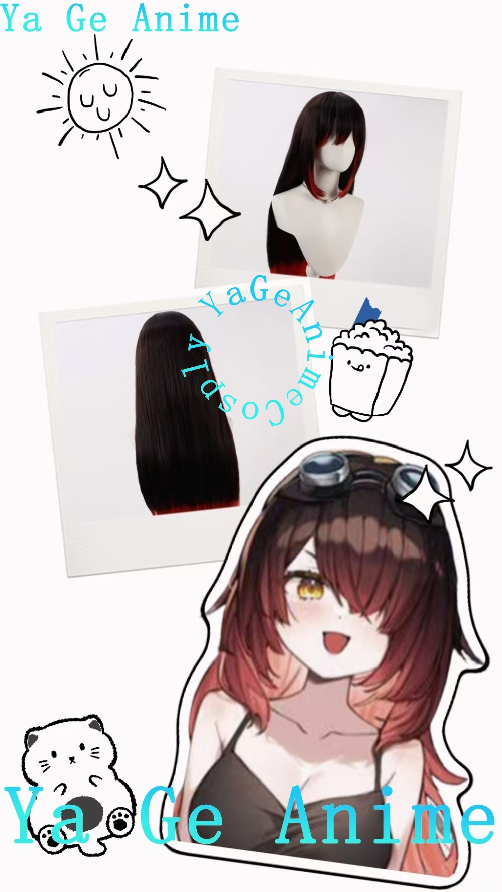 Cosplay Wig Long Loose Hair Gr - Tech Accessories & Gadgets ulasan dan harga