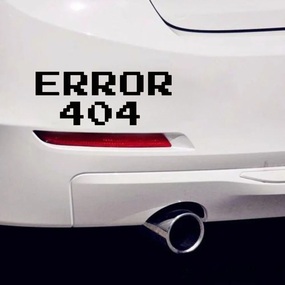 Error 404 Pixel Font Car Stick - Trending Tech Accessories ulasan dan harga