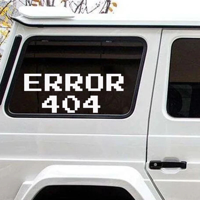 Error 404 Pixel Font Car Stick - Trending Tech Accessories ulasan dan harga
